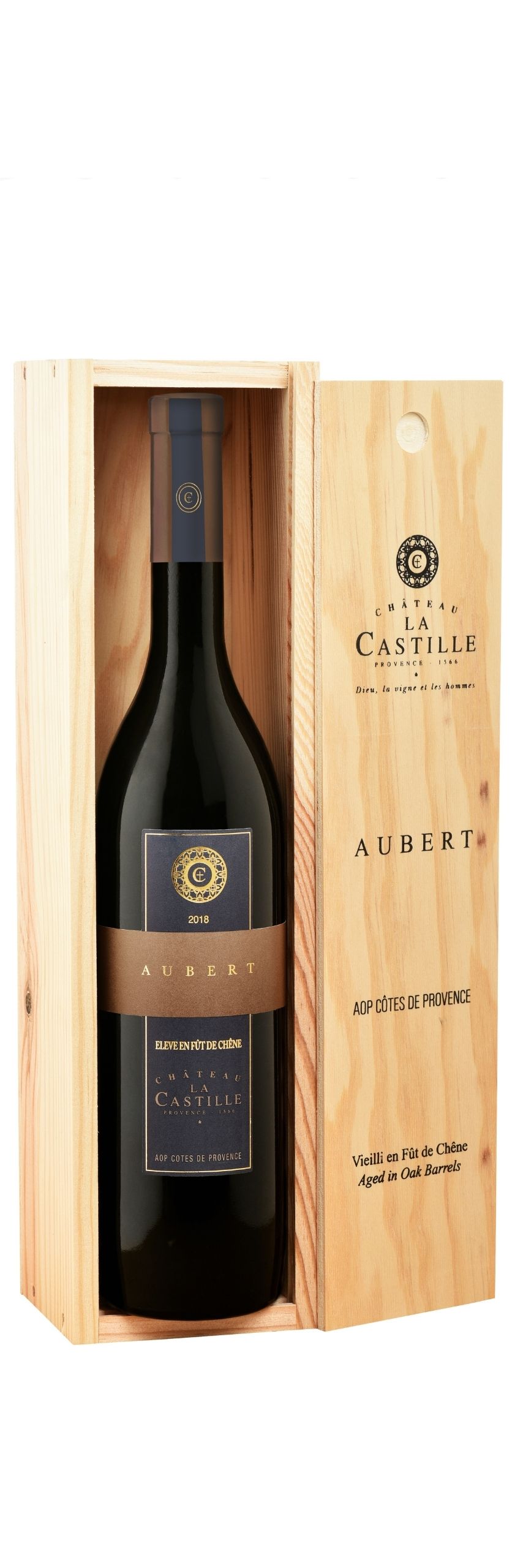 Aubert et son coffret en bois