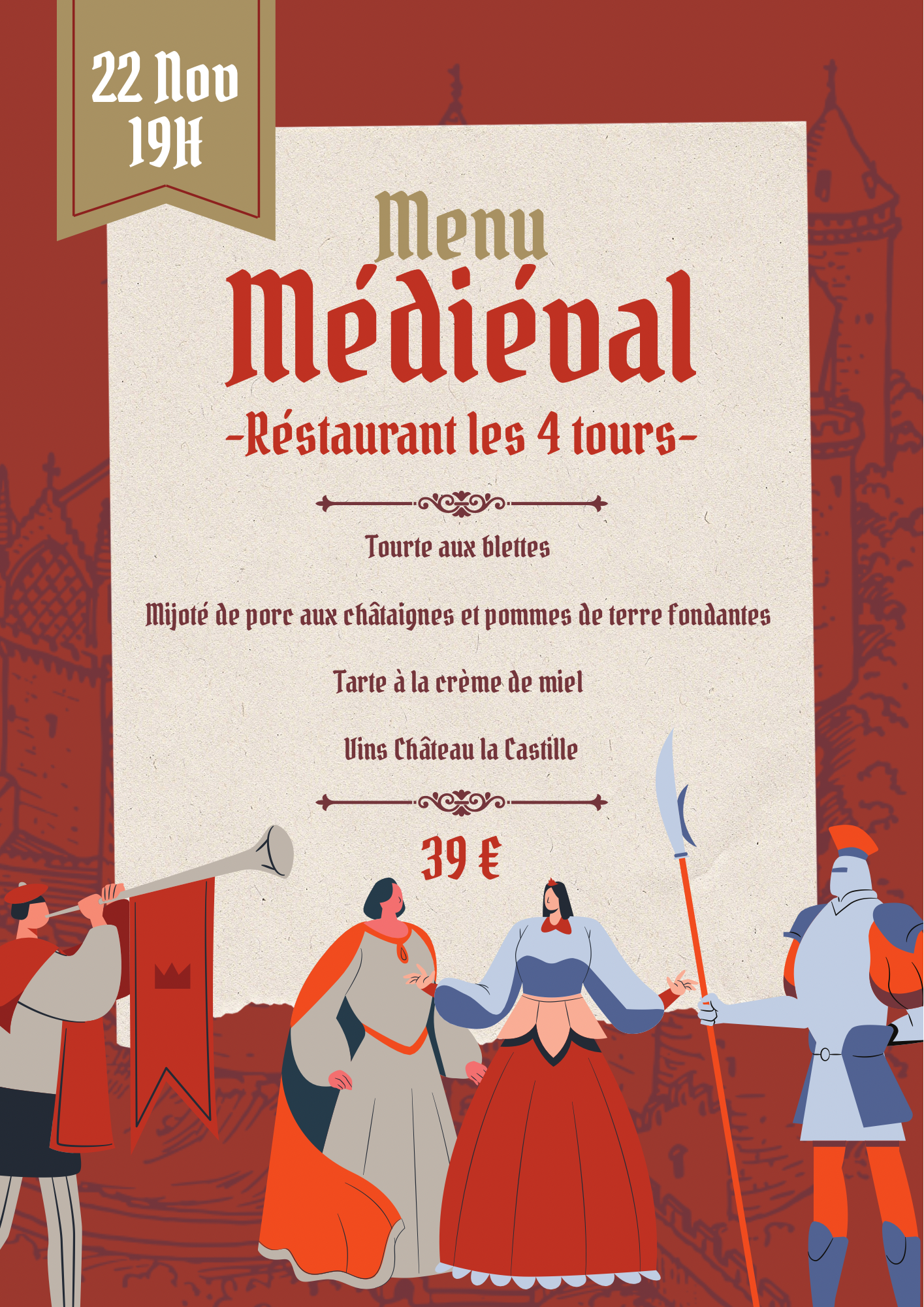 Repas médiévale